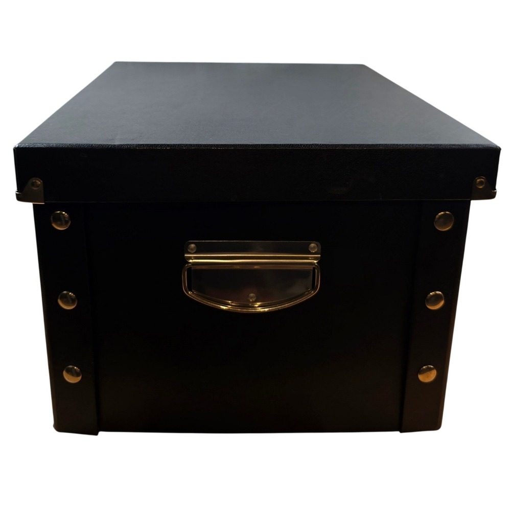 Snap-N-Store Letter-Size File Box, Black 12"L x 9"W x 15"H